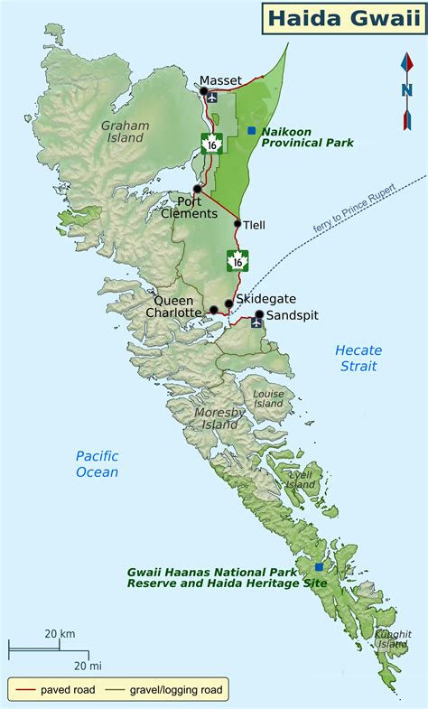 map of haida gwaii islands